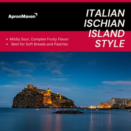 Apron Maven Fresh Live Sourdough Starter Culture - 1 Ounce - Italian Ischia Island Style Sourdough - Fruity Notes for Pastries, Focaccia, Enriched Doughs