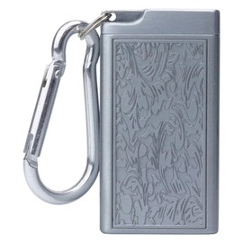 prendre PR-HY909-SV1 Portable Ashtray with Carabiner, Metal Lid Included, Small, Lightweight, Smoking Goods, Ash Tray, Portable, For Men (Type1)