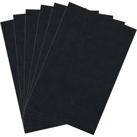 Caydo 6 Pieces Aida Cloth 14 Count Black Cross Stitch Fabric Cotton Embroidery Fabric for Needlework, DIY Handicrafts, 45 x 30CM