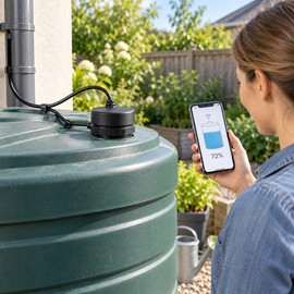 WiFi Ultrasonic Water Tank Level Sensor – Tuya Smart App Monitor with High/Low Alerts
