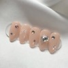 [Handmade Nail Tips] Nude Light Nail Tips - Coffin Egg