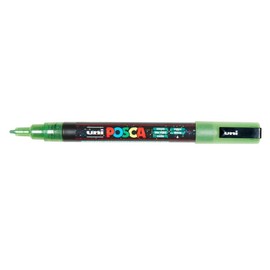 Posca Markers Pack of 3 pc3ml Paste Plastic Conical Fine Glitter Dark Green