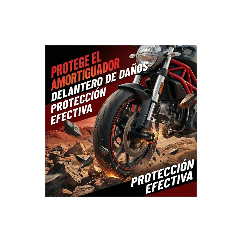 Par Jgo Slider Eje Llanta Universal Motocicleta