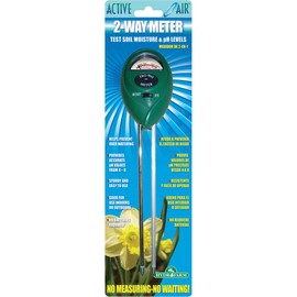 Hydrofarm MGMP1 Active Air 2-Way pH & Moisture Meter, Green
