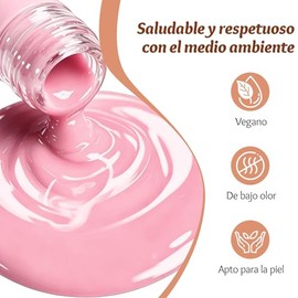 CHERIMOYA Esmalte Gel Alta Pigmentación UV/LED 8ML-Rosa Nude Suave