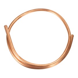 sourcing map Copper Tube 3/8'' OD x 3Ft 1/32" T Refrigeration Flexible Pipe Seamless Hollow Metal Soft for Air Conditioners Refrigerators and Other Equipment
