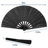 Infinity Republic Glitter Black X-Large Hand Fan