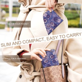 APHISON Womens Wallet RFID Wallet Women Slim Bifold Compact Small Wallet for Women with ID Credit Card Holder Zipper Coin Pocket Wallet