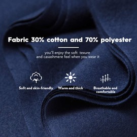 MaaMgic Women's Warm Autumn Scarf, Plain Cotton Scarf With Tassels/Fringes, 40+ Colours, Plain and Checked Pashmina, XL Scarf, Stole, Multifunctional - navy blue, size: 200*70cm