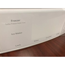 General Electric GE Refrigerator Display Cap Touch White, Tabs type A, OEM, WR17X24121, Brand New