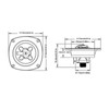 RV White City Water Fill Inlet, Wall Mount Pressure Regulator