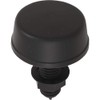 Air Button, Herga, Mushroom, 13/16" hs, 2-1/4"fd, THD, Black