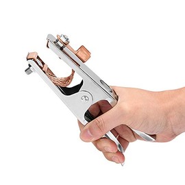 Vogueing Tool 500A Ground Clamp Electroplated Ground Clamp Copper Welding Earth Clip for Manual Welder