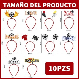 10 Piezas Diademas Para Fiesta Mundial 2026 Edición Especial