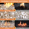 NUPICK 20 Pound Fire Glass, 1/2 Inch Reflective Fire Pit