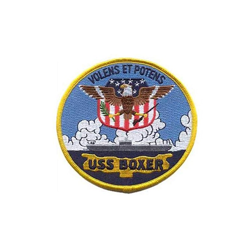 Squadron Nostalgia LLC USS Boxer Patch – Sew On, 4"