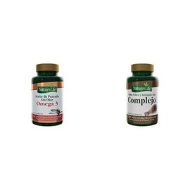 Nature’s Life Aceite de Pescado Omega 3 + Vitamina E 65 Caps + Complejo B & Ácido Fólico 40 Caps