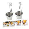 CIYODO 2 Pcs Stainless Steel Sauce Cups Sauce Storage Containers