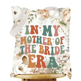 WZMPA Mother of the Groom/Bride Tote Bag Wedding Appreciation Gift In My Mother Of The Bride Era Shoulder Bag Wedding Party Merchandise (mother of bride era TG)