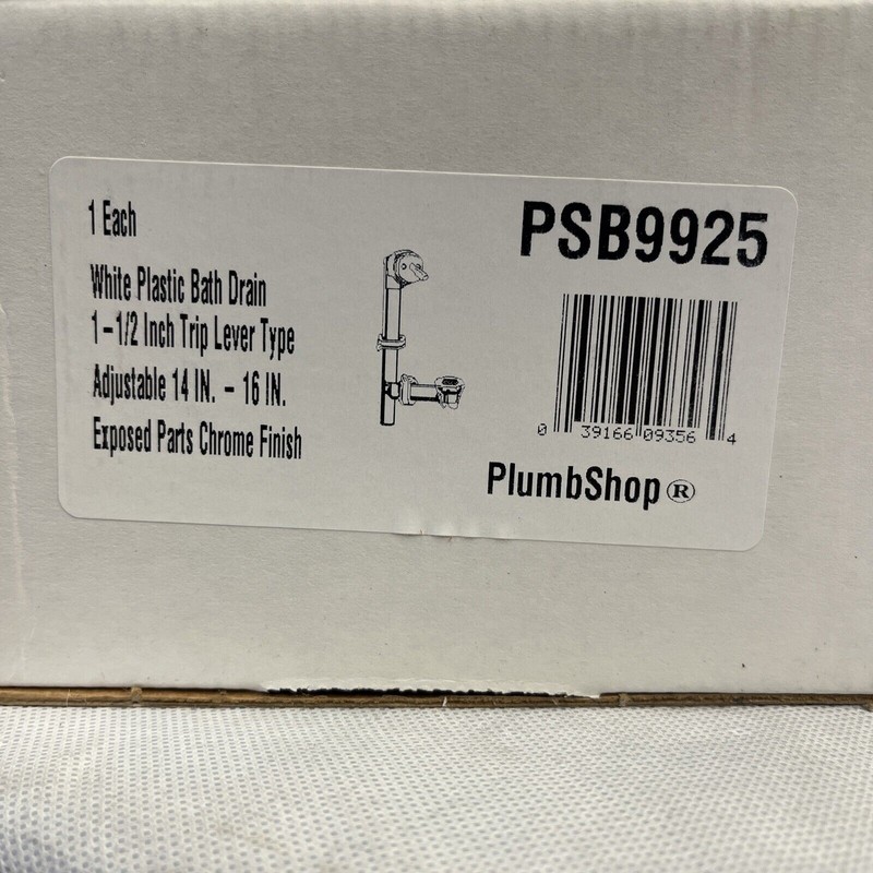 Plumb Pak 64W Polished Chrome Bath Drain Trip Lever Assembly