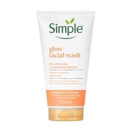 Simple Protect 'N' Glow Express Glow - Esmalte exfoliante para piel radiante (150 ml)