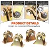 Lyplus Load Capacity 1102lbs 3-Inch U-Groove Caster Wheels with Bracket