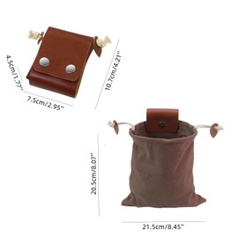 LONG XIN SERIES 2 bolsas de forraje de camping plegables de lona, bolsas de almacenamiento de hongos, bolsas de cinturón plegables para senderismo, peinar la playa, tesoros, flores, hongos, conchas