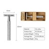 No Blade,Zinc Alloy Safety Razor, Fits 1.69x0.87in Double Edge Blades