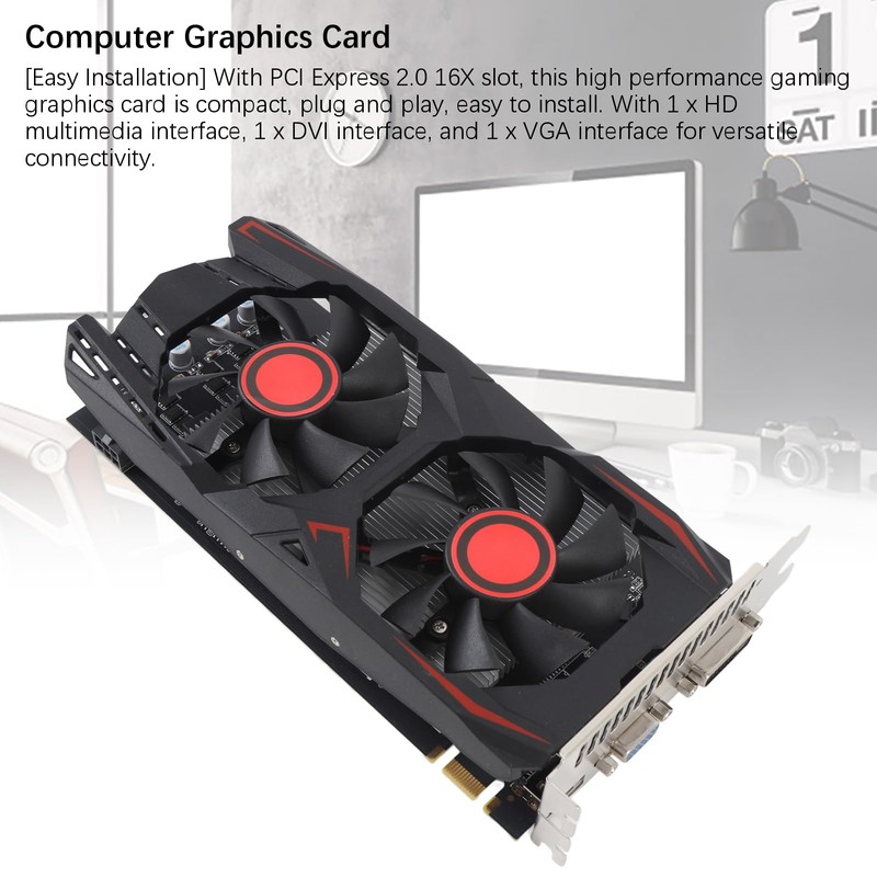 Jectse GTX550TI 6GB Graphics Card Gaming Video Card, GDDR5 PCIE