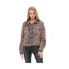 Vocal Womens Long Sleeve Animal Print Jacket (X-Large)