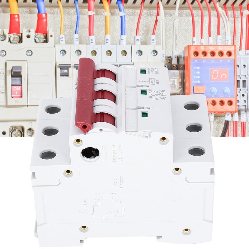 GYM8-C45 Miniature Circuit Breaker MCB 3P 400VAC Rated Current 40A/50A/63A63A