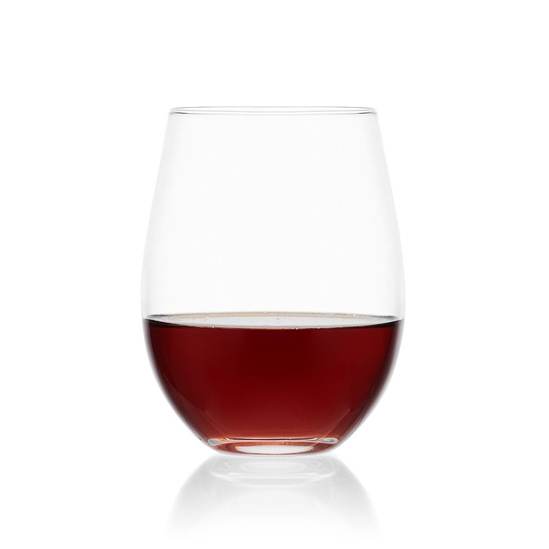 Mikasa Lana Stemless Wine Glasses, Set of 4, 18 Ounce,