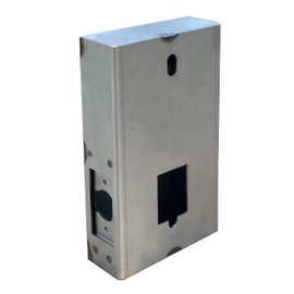 JOUNJIP GB2020 Gate Lock Box Steel Gate Box (1 3/4" Thickness) - for All JOUNJIP Mechanical Combination Locks - for Metal Gates and Fence (NOT for Aluminum GATE) - 2 3/8" Inch 60mm Backset
