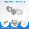 PATIKIL 5mm Rigid Pipe Strap, 25 Pcs 304 Stainless Steel