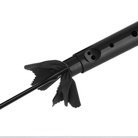 WUMUZAI Flute Cleaning Wand with 2 Flute Cleaning Cloth, Flute Cleaning Kit, Flute Cleaning Stick, Flute Recorder Cleaning Kit, Musical Instrument Care Polishing Tool (2 Pieces)