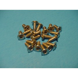 Jurassic Classic Auto Parts GM 20 Chrome Self Tapping Screws #8x7/16" Wheel Well Moulding Low Profile NOS