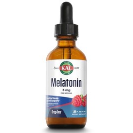KAL Gotas de melatonina de 3 mg, ayuda saludable para dormir, gotas de melatonina líquida para una absorción óptima y un apoyo calmante para la relaja