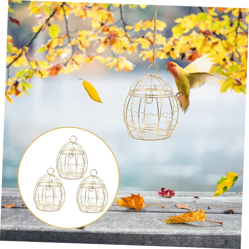 IWOWHERO Hanging Suet Feeder for Wild Birds Bird Feeders for