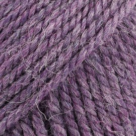 DROPS Superfine Alpaca and Peruvian Highland Wool Yarn Nepal 4 or Medium Aran Worsted Yarn Weight 68g ball - 82 yards 4434 Mix Purple