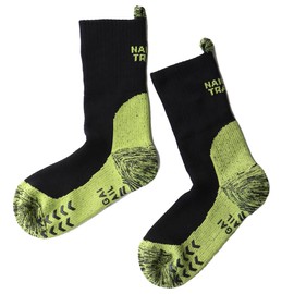 NAIGAI Merino Wool Blend Hiking Socks with Double Rib, Foot Loop, Non-Slip Sole, Full Pile, Crew Length Socks, Outdoor Men's & Women's Socks, Gift for Men and Women, NAIGAITRAIL 90370007