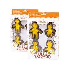 DECORA 0255161 AUSSTECHER&PRÄGESTEMPEL GLÜCKLICHE Familie 8-TLG