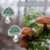 CUPENDA Mushroom Earrings 925 Sterling Silver Mushroom Cartilage Stud Earrings