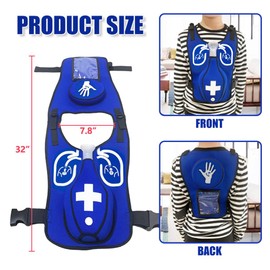 Upgraded Heimlich Practice Training Vest - Anti-Choking Obstruction Model for First Aid Teaching, Nursing and Student Education Accessories (Children)