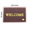 MAXCLASS A quality with perfaction Solid Printed Welcome Door Mat|Strong