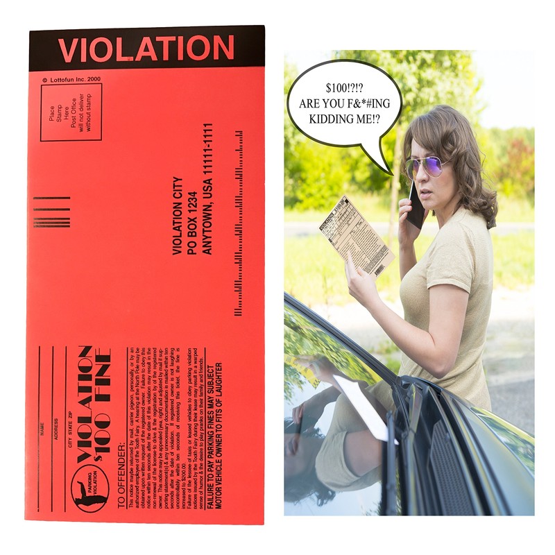 Fake Parking Tickets-set of 100