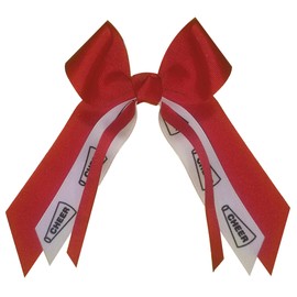 Small Bow Cheerleading, Made in the USA, White Pony Band (Red), many colors