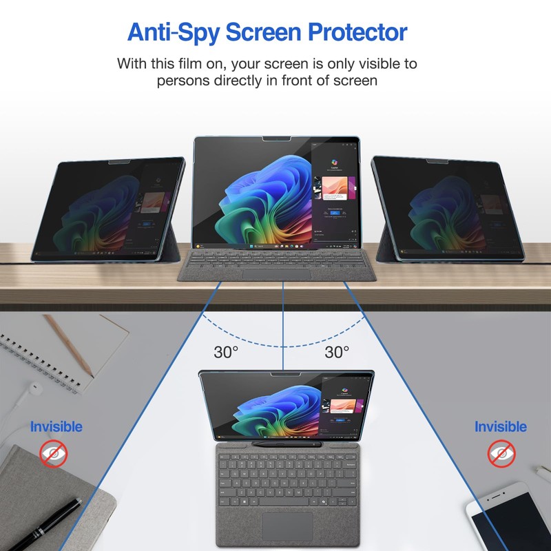 ProCase Privacy Screen Protector for Surface Pro 11 13 Inch