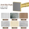 Shower Curtain Rod Square End 32"-68" Heavy Duty Gold Shower