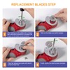 VLOXO WA2300 Blades Replacement Rotary Blades Compatible with VLOXO AT001