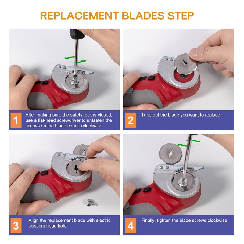 VLOXO WA2300 Blades Replacement Rotary Blades Compatible with VLOXO AT001